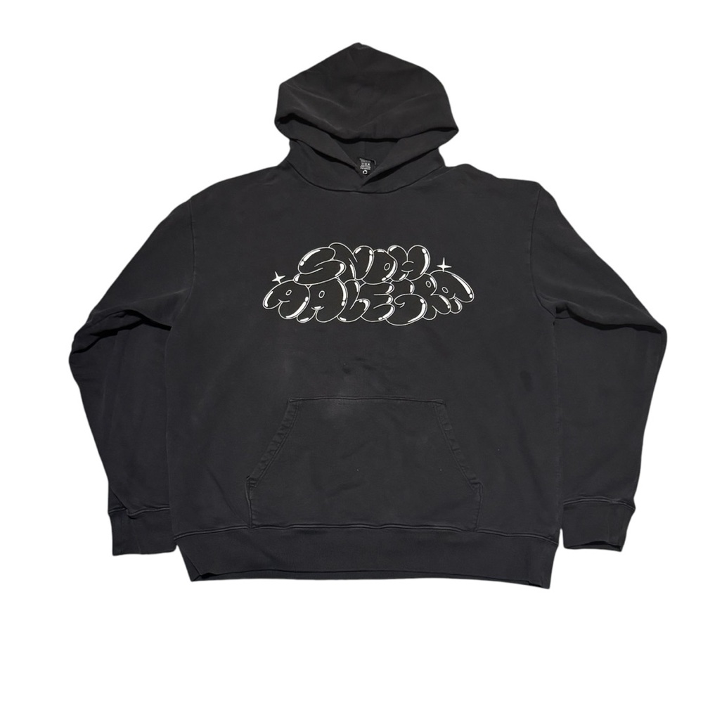 Snoh Aalegra Black Bubble Letter Hoodie Size XL